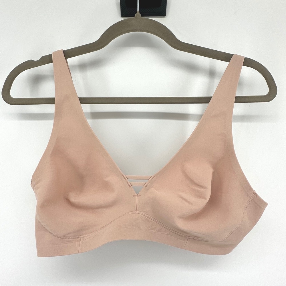 Soma Essentials Unlined Wireless Bra Womens 34C Nude Minimalist Everyday Comfort